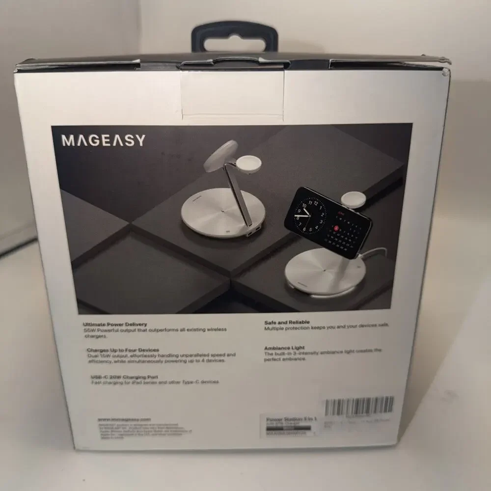 MAGEASY 4 in 1 Charging Station - Total 55W Output, Bedside Charging Station,...